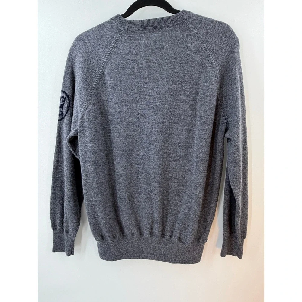 G/Fore Golfcore 100% Wool Crewneck Sweater Mens Large Gray Old Money Preppy